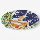 正統クリスマス ペーパープレート (アングル)