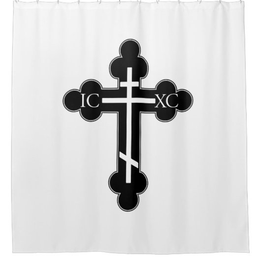 正統クロス シャワーカーテン (正面)