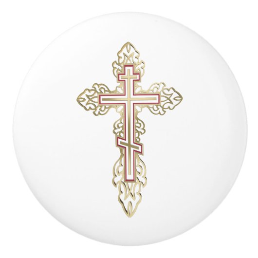 正統クロス セラミックノブ (正面)