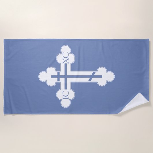 正統クロス ビーチタオル (正面)