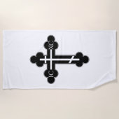 正統クロス ビーチタオル (正面)