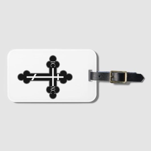 正統クロス ラゲッジタグ (正面横)