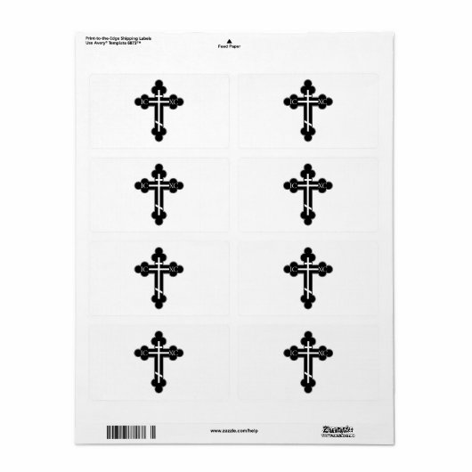 正統クロス ラベル (フルシート)