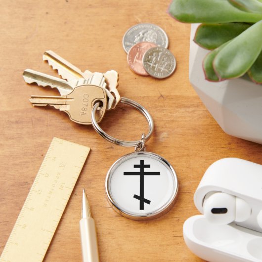 正統ロシアの十字 キーホルダー (デスク)