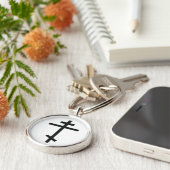 正統ロシアの十字 キーホルダー (側面)