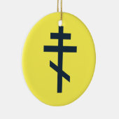 正統ロシアの十字 セラミックオーナメント (右)
