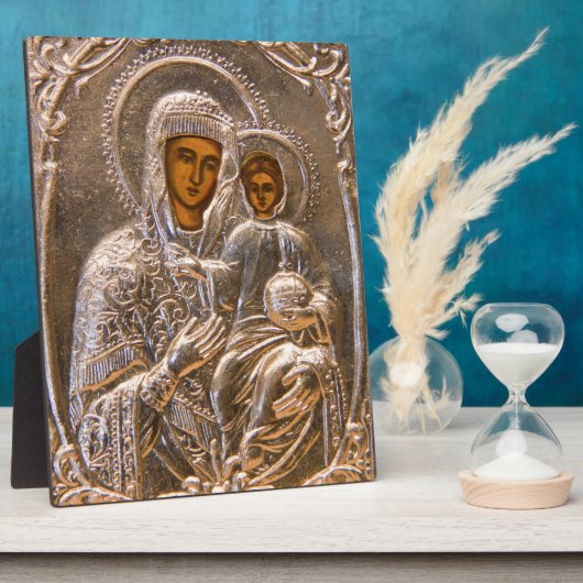 正統派のアイコン フォトプラーク (側面)