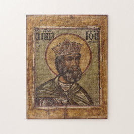 正統派キリスト教ビザンチンのヨブのアイコン ジグソーパズル