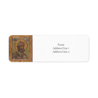 正統派キリスト教ビザンチンのヨブのアイコン ラベル
