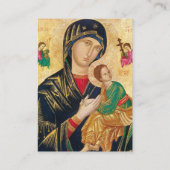 正統派キリスト教妊娠祈りの言葉カード プレイスカード (裏面)