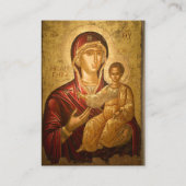 正統派キリスト教葬儀祈りの言葉カードトオコス プレイスカード (正面)