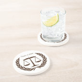 正義および月桂樹の葉のスケール コースター (側面)