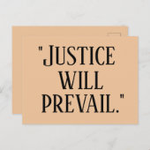 正義が勝つ ポストカード (正面/裏面)