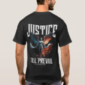 正義が勝つ – 翼のある天使 Tシャツ (裏面)