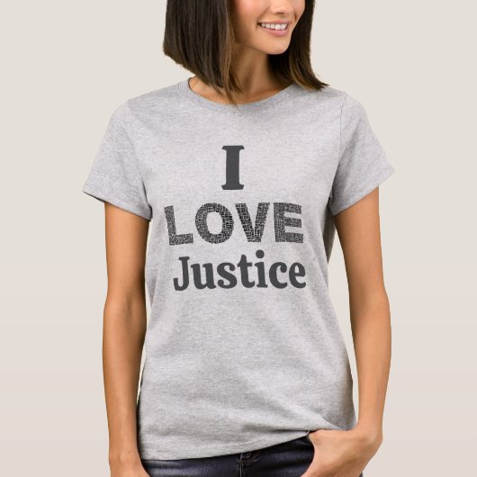 正義が好きな人向けTシャツ Tシャツ (正面)