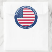 正義が行われたステッカー ラウンドシール (バッグ)