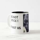 正義じゃなくて俺たちマグだ ツートーンマグカップ (正面左)