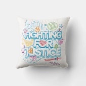 正義すごいのために戦うDCヒーローガールズ クッション (裏面)