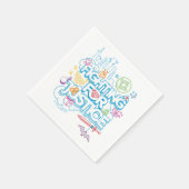 正義すごいのために戦うDCヒーローガールズ スタンダードカクテルナプキン (角)