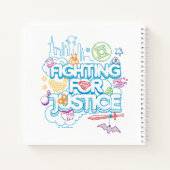 正義すごいのために戦うDCヒーローガールズ ノートブック (裏面)