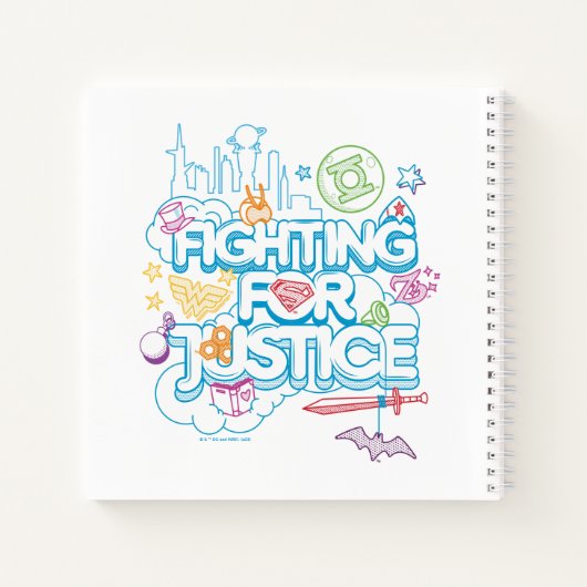 正義すごいのために戦うDCヒーローガールズ ノートブック (裏面)