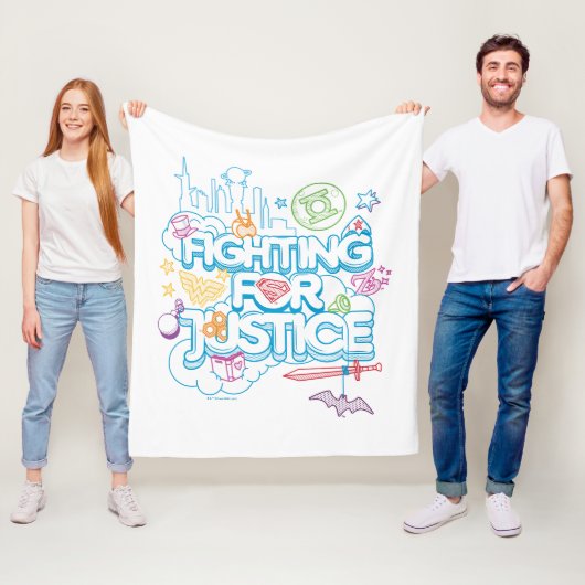 正義すごいのために戦うDCヒーローガールズ フリースブランケット (インサイチュ)