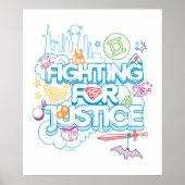 正義すごいのために戦うDCヒーローガールズ ポスター (正面)