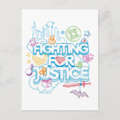 正義すごいのために戦うDCヒーローガールズ ポストカード (正面)