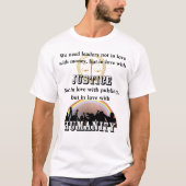 正義と人類を愛するリーダーが必要 Tシャツ (正面)