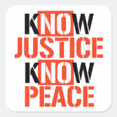 正義と平和 スクエアシール (正面)