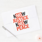 正義と平和 スクエアシール (封筒)