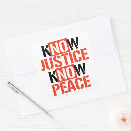 正義と平和 スクエアシール (封筒)