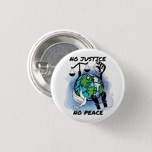 正義と平和 缶バッジ (正面&裏面)