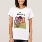 正義と行動への誓い 国際女性デー Tシャツ (正面)