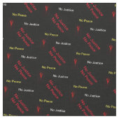 正義なし平和なし ファブリック (クローズアップ)