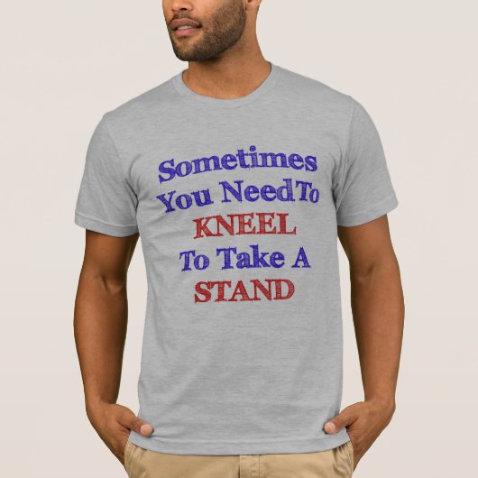 正義のための立場を取るKneel Tシャツ (正面)
