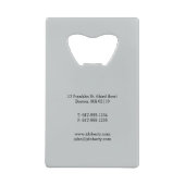 正義のはかりで測られる弁護士|のクラシック クレジットカード栓抜き (裏面)