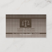 正義のはかりで測られる弁護士 名刺 (正面)