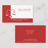 正義のはかりで測られる弁護士 名刺 (正面/裏面)