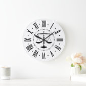 正義のはかりで測られる法律事務所| ラージ壁時計 (ホーム)