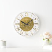 正義のはかりで測られる法律事務所| ラージ壁時計 (ホーム)