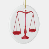 正義のはかりで測られる セラミックオーナメント (右)