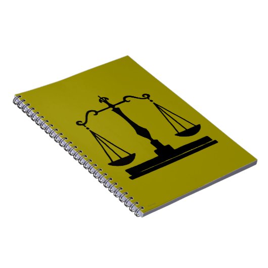 正義のはかりで測られる ノートブック (右側)