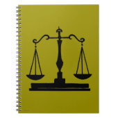 正義のはかりで測られる ノートブック (正面)