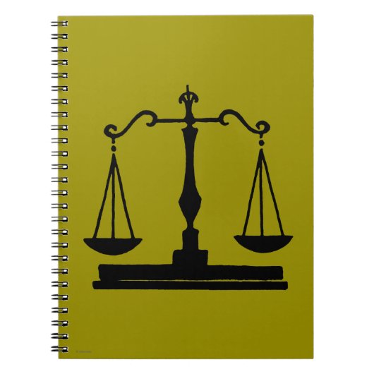 正義のはかりで測られる ノートブック (正面)