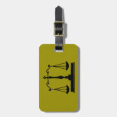 正義のはかりで測られる ラゲッジタグ (正面縦)