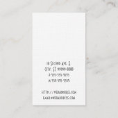 正義のはかりで測られる 名刺 (裏面)