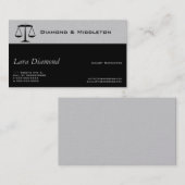 正義のはかりで測られる 名刺 (正面/裏面)