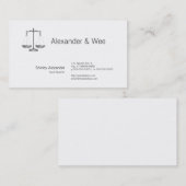 正義のはかりで測られる 名刺 (正面/裏面)