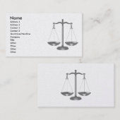 正義のはかりで測られる 名刺 (正面/裏面)